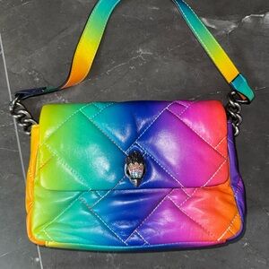 Kurt Geiger Rainbow Quilted Shoulder Bag